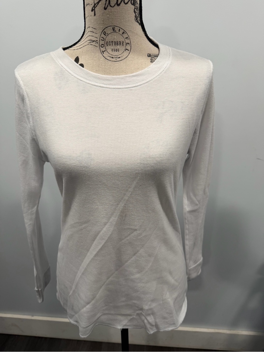 Fruit of the Loom Women's White Long-Sleeve Thermal Tee